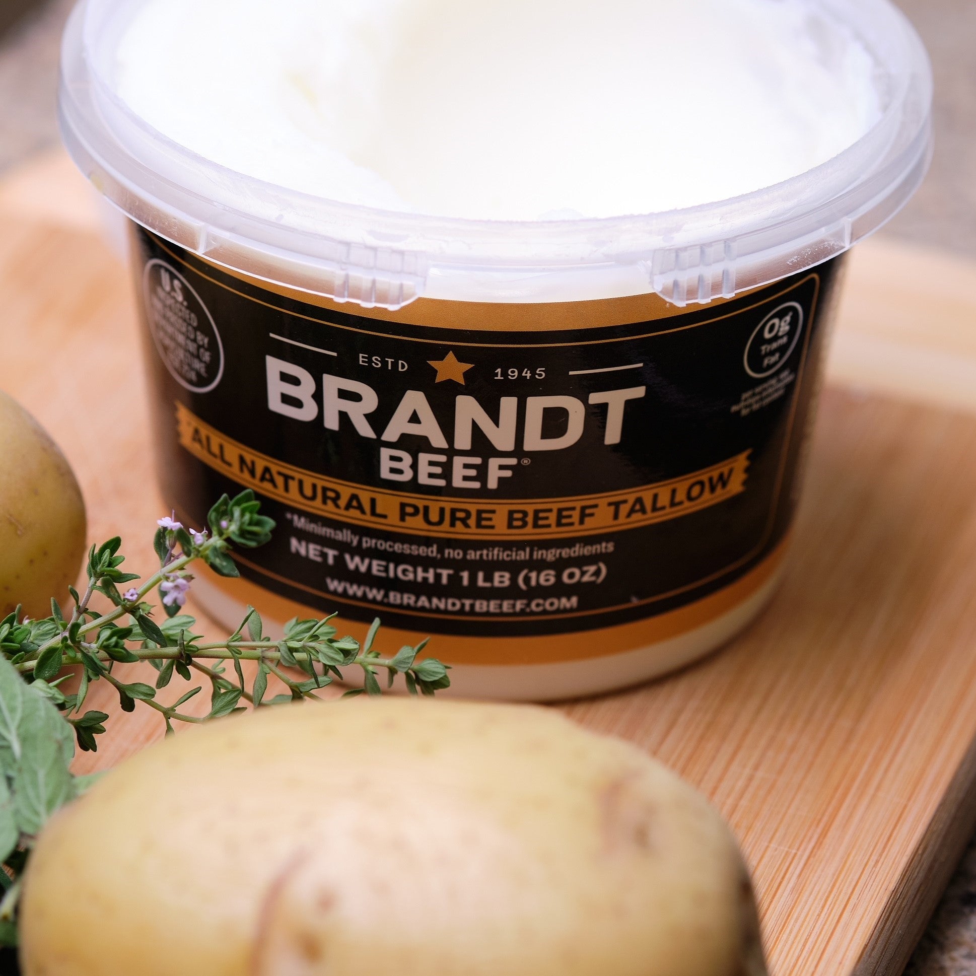 All Natural Beef Tallow 1 lb Tub image 0